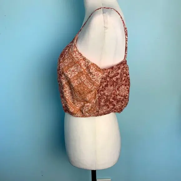 American Eagle Mieux Ensemble Boho Cami Crop Top Size Medium - Picture 2 of 7